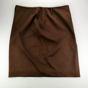 Franco Mirabelli Brown Lined Pencil Skirt Size 14 Elegant Workwear & Business